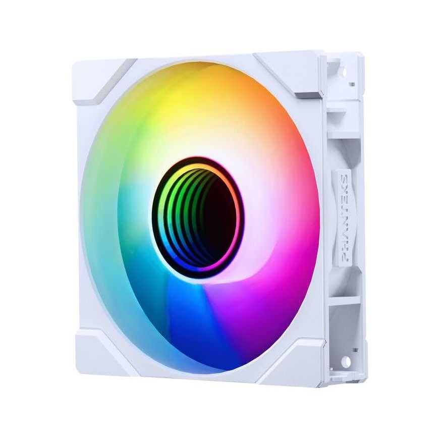 PHANTEKS M25 Gen2 PWM D-RGB Lüfter - Reverse Blade, 120mm, baltas