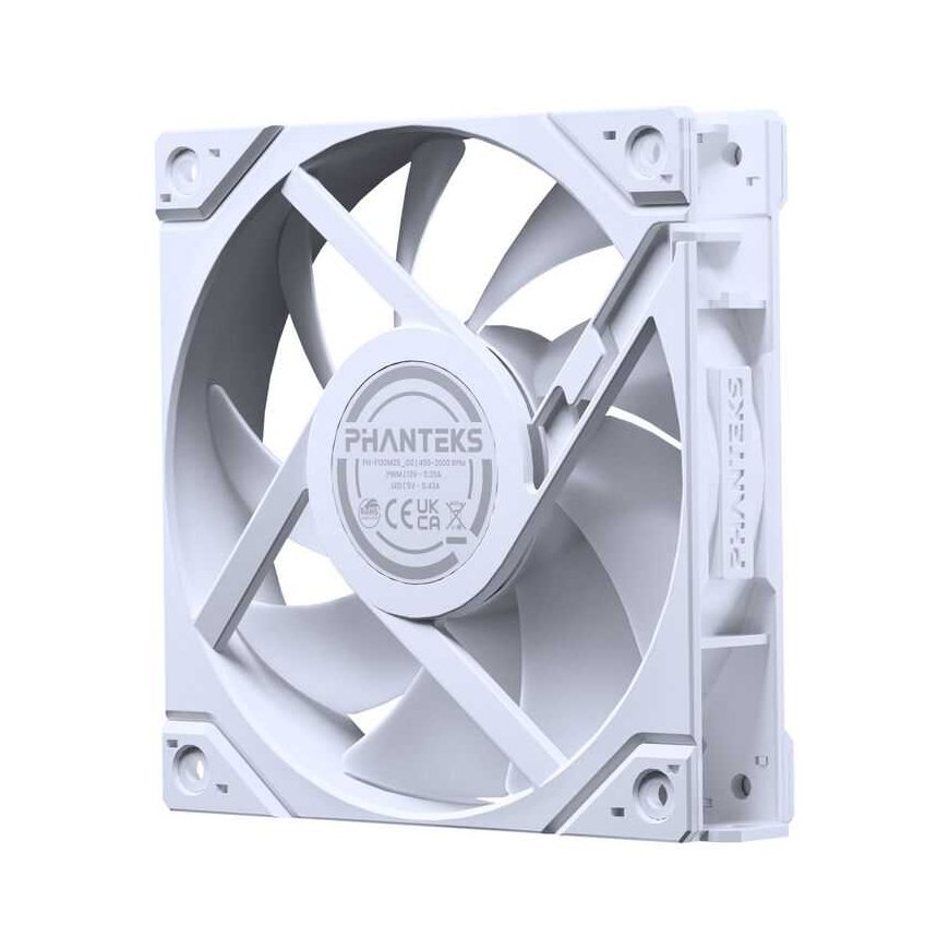 PHANTEKS M25 Gen2 PWM D-RGB Lüfter - Reverse Blade, 120mm, white – 3