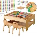 MASTERKIDZ wooden educational table + ACCESSORIES mast wall + 135 blocks MASTERKIDZ wooden educational table + ACCESSORIES mast wall + 135 blocks