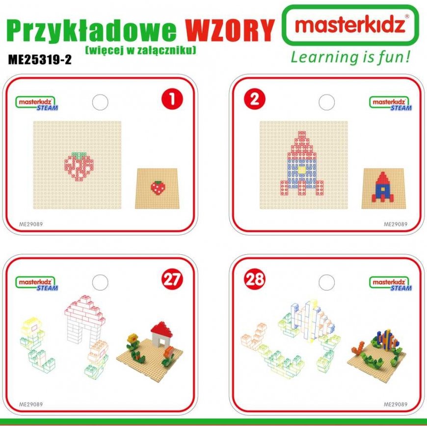 MASTERKIDZ medinis mokomasis stalas + PRIEDAI stiebo sienelė + 135 kaladėlės – 3