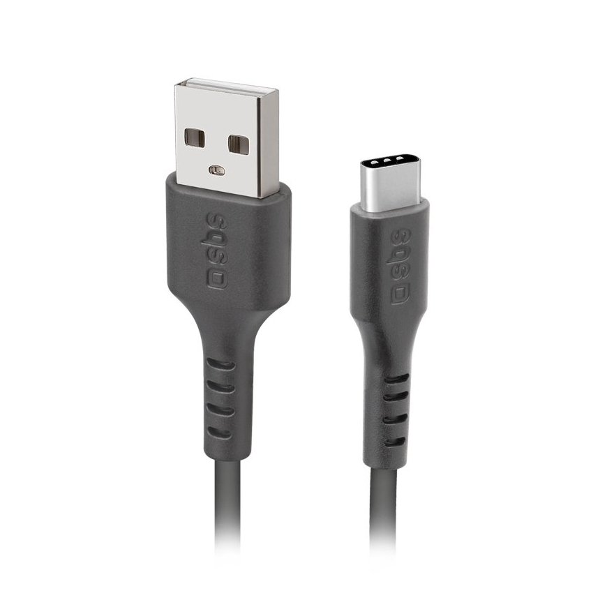 SBS TECABLETYC1KPOS USB kabelis USB 2.0 1 m USB A USB C Juoda