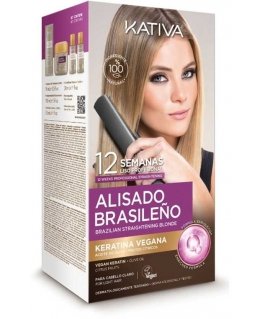 Kativa Profesional Alisado Brasileno Pro For Blonde Hair Estuche 6 Pieces