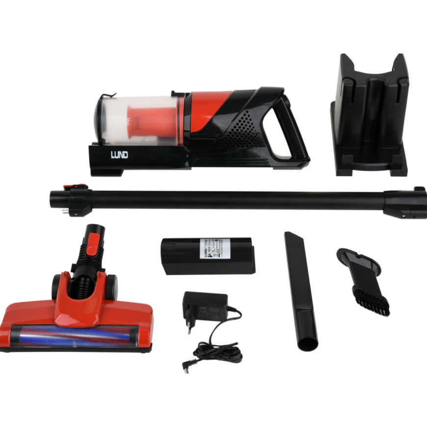 Akumuliatorinis dulkių siurblys LUND 67120, 120W, 22,2V 2200MAH LI-ION – 5