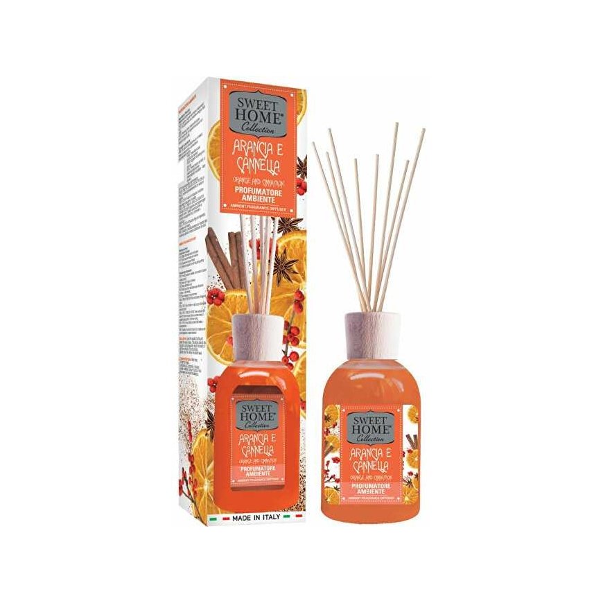 Humidifier Sweet Home Collection Aroma diffuser Orange and Cinnamon 250 ml 250ml Home fragrance with reeds