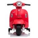 Baby Mix elektrinis motociklas Vespa raudonas Baby Mix elektrinis motociklas Vespa raudonas