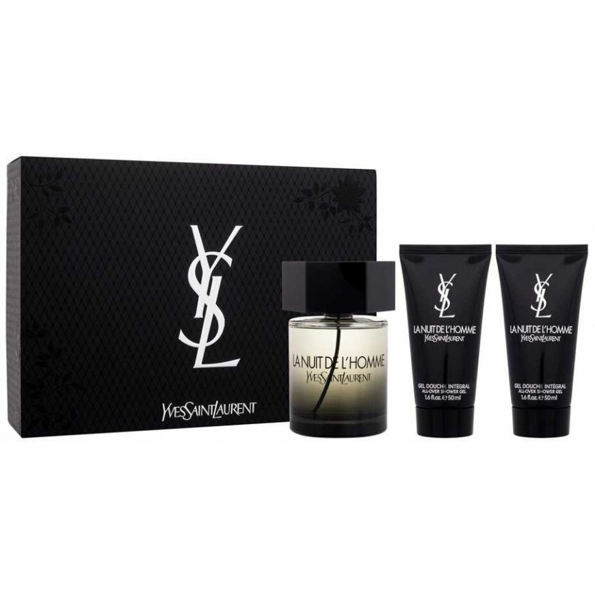 Yves Saint Laurent La Nuit De L´Homme set for men (EDT, 100 ml + shower gel, 2 x 50 ml) – 3