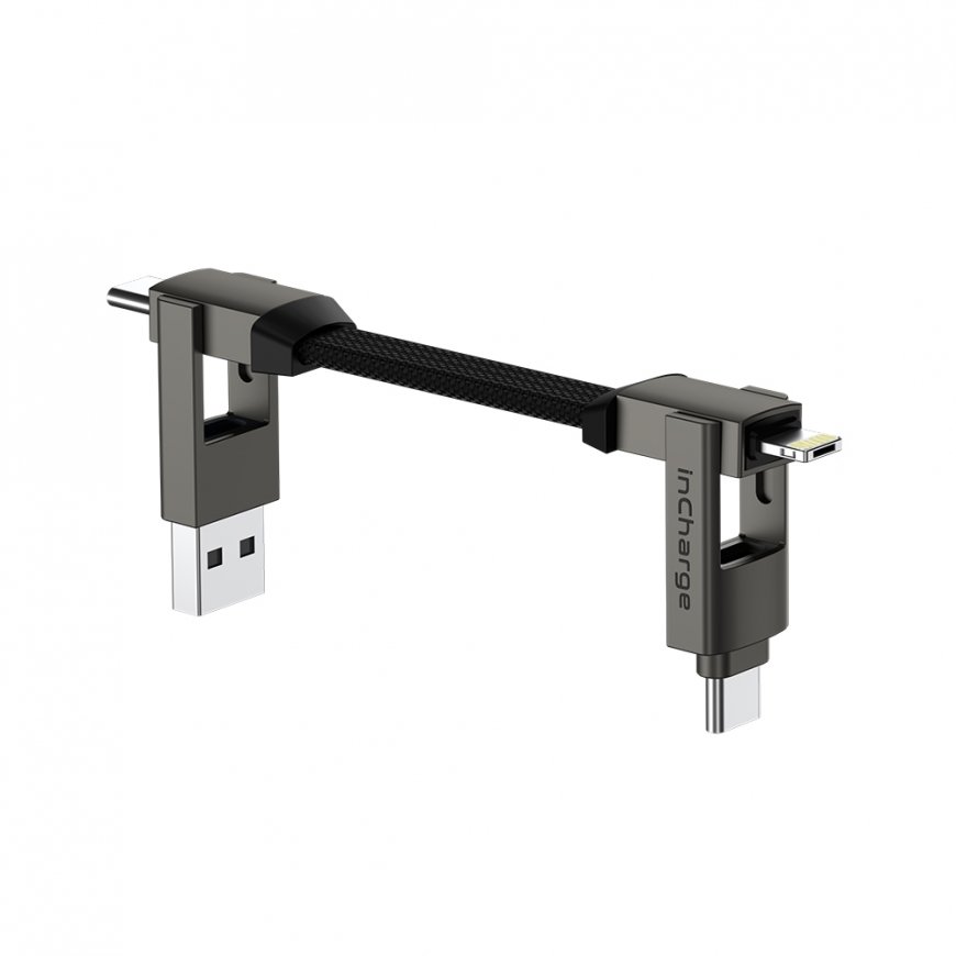 Rolling Square inCharge 6 USB-kaabel USB C Micro-USB A Hall – 3