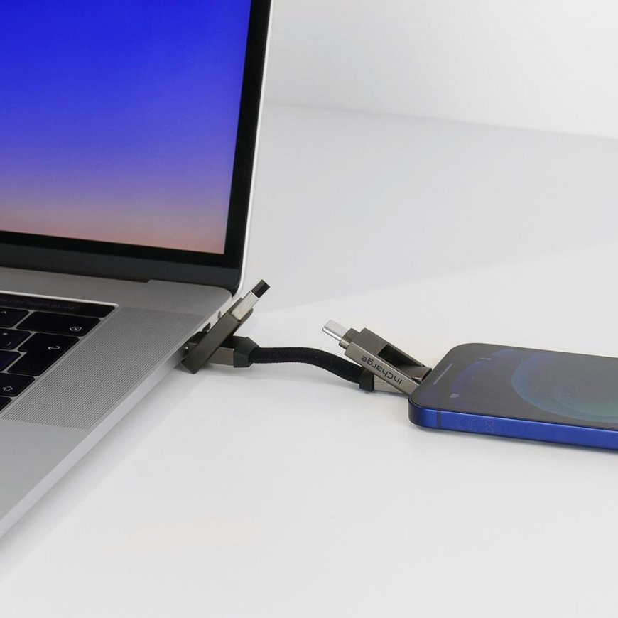 Rolling Square inCharge 6 USB kabelis USB C Micro-USB A Pelēks – 4