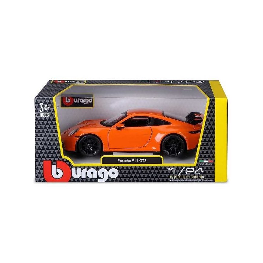 *BBURAGO metal, 1:24 PORSCHE 911 GT,3 orange