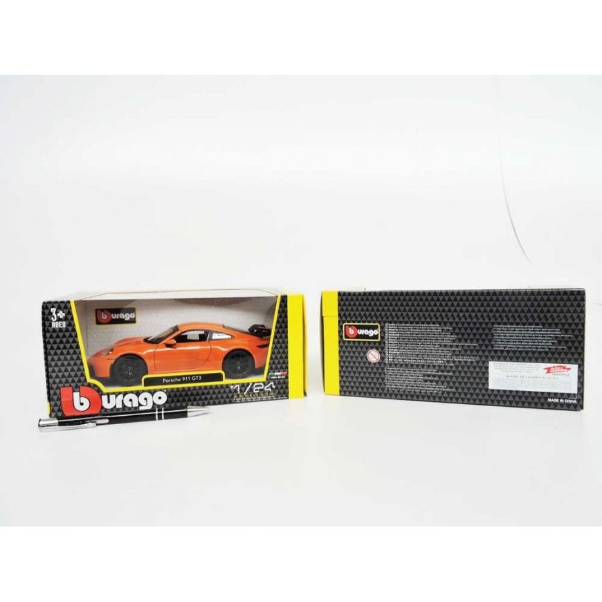 *BBURAGO metal, 1:24 PORSCHE 911 GT,3 orange – 2