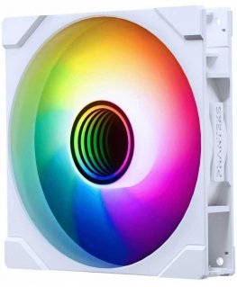 PHANTEKS M25 Gen2 PWM D-RGB Lüfter - Reverse Blade, 140mm, baltas