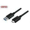 UNITEK CABLE USB TYP-C USB 3.1 - USB A, Y-C474BK + UNITEK CABLE USB TYP-C USB 3.1 - USB A, Y-C474BK +