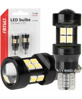 LED bulbs canbus t15 w16w 15smd 2835 white 12v 24v amio-04245