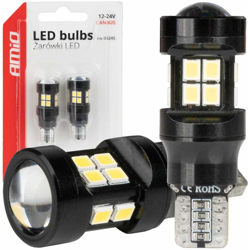 AMiO LED bulbs canbus t15 w16w