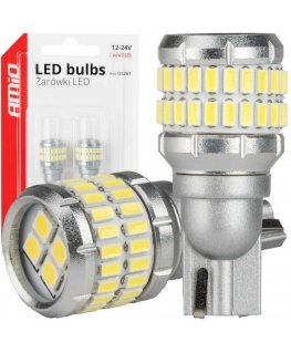 LED bulbs canbus t15 w16w 48smd 4smd 3014 3030 white 12v 24v amio-04261