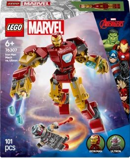 LEGO Super Heroes Marvel 76307 – Iron Man ‑robotti vastaan Ultron