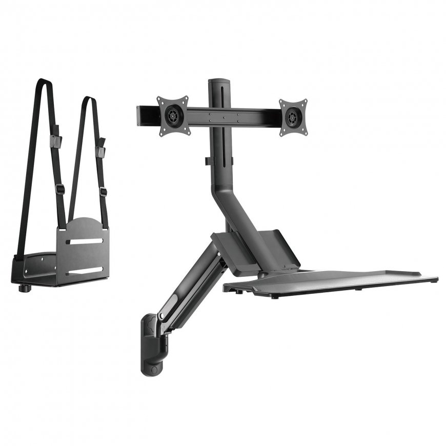 Maclean Wall Mount for Two Monitors