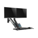 Wall Mount for Two Monitors and Maclean Keyboard, Gas Spring with Computer Bracket, for Monitors 17"~27", MC-633 p Wall Mount for Two Monitors and Maclean Keyboard, Gas Spring with Computer Bracket, for Monitors 17"~27", MC-633 p