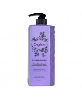Conditioner for blonde hair Saphira Glossy For blonde hair Conditioner SAFGBC4, 1000 ml