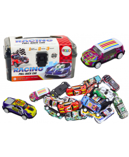 Lean Toys Automobilių rinkinys lagamine 25 vienetų kilimėlis su keliais