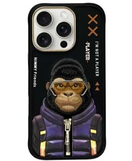 Nimmy case for iPhone 16 Pro 6.3" black/black Cool&Cute 2.0 Monkey
