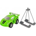 Lean Toys Car Transporter Roadside Assistance Tow Truck 1:16 Green Sound Lights