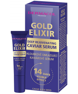 Dermacol Gold Eliksyras Deep Rejuvenating Caviar Serumas Skin Serumas