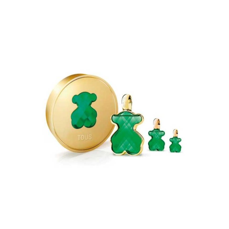 Tous Loveme The Emerald Elixir perfume case 3 pcs