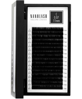 Nanolash Volume Lashes Dirbtinės blakstienos 0,07 C 11 Mm 1 U