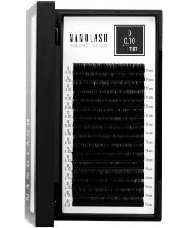 Nanolash Volume Lashes False Eyelashes 0.10 D 11 Mm 1 U