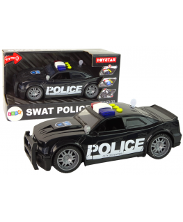 Lean Toys Automobilių policija 1:14 Šviesos skamba juodai