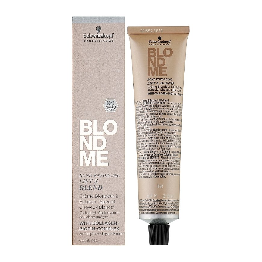 Schwarzkopf Professional BlondMe Lift&Blend Hair Dye Lightening Kreminis 60ml - Ice Irise | Lodowo-Irysowy