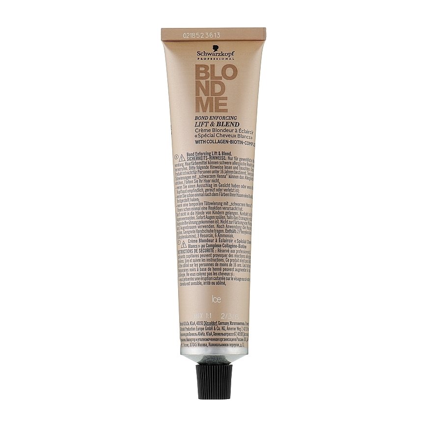 Schwarzkopf Professional BlondMe Lift&Blend Hair Dye Lightening Kreminis 60ml - Ice Irise | Lodowo-Irysowy – 2