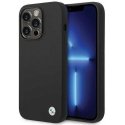 Case BMW BMHCP15LSILBK iPhone 15 Pro 6.1" black/black Silicone Metal Logo