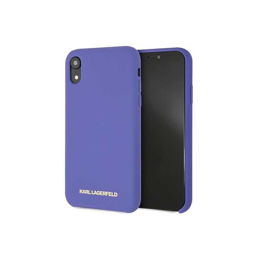 Dėklas Karl Lagerfeld KLHCI61SLVOG iPhone Xr hardcase violetinė/violet Silicone – 3