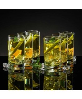 Set of 6 low glasses Havana 150 ml AMBITION