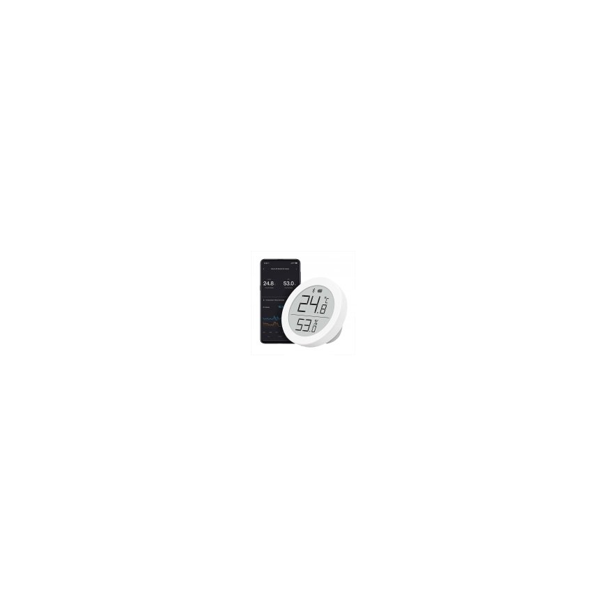 ALARM CLOCK THERMOMETER HYGROMETER 26X5x12CM ARTICasa White – 2