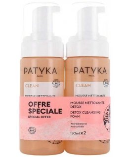 detoksikuojančios prausimosi putos Patyka Mousse Nettoyante Detox 2x 150ml