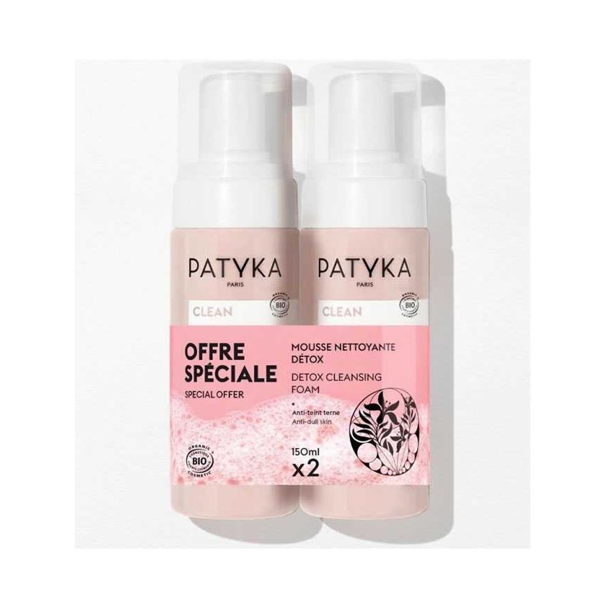 detoxifying cleansing foam Patyka Mousse Nettoyante Detox 2x 150ml – 2