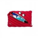 Pencil case ZIPIT Grillz Monster Jumbo Pouch, ZTMJ-GR-RI, Red Pencil case ZIPIT Grillz Monster Jumbo Pouch, ZTMJ-GR-RI, Red