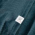 Eurofirany DESIGN 91 CINDY5 Soft and gentle blanket with embossed Christmas tree pattern, 150X200 cm, color: blue