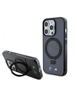 BMW BMHMP15LURSK iPhone 15 Pro 6.1" czarny|black hardcase Ring S