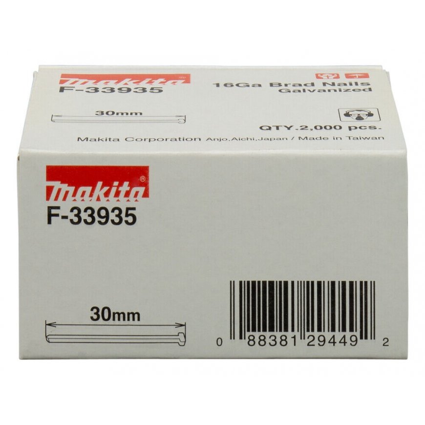 MAKITA NAILS (PIN) 16GA 30mm FOR