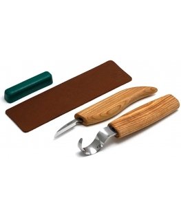 Drožinėjimo rinkinys BeaverCraft S02 4 vnt. šaukštų ir kitų medienos gaminių drožinėjimui