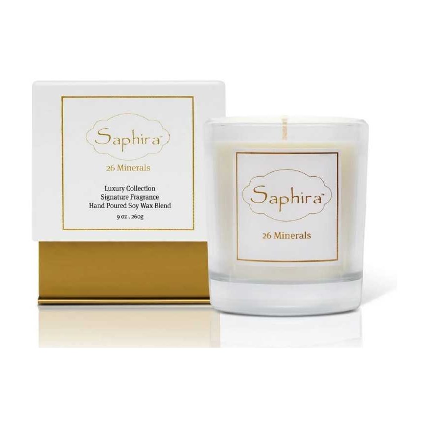 Aromatherapy soy wax candle Saphira Luxury Signature Candle SAFCANDLE, 260 g