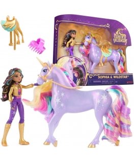 Unicorn Academy Akademia Jednorożców Set Figurki Sophia & Wildstar dziewczyna i jednorożec + accessories