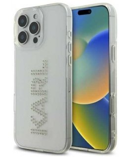 Karl Lagerfeld KLHCP16XHKLSTDCT Apple iPhone 16 Pro Max 6.9" phone case transparent IML Rhinestones Logo