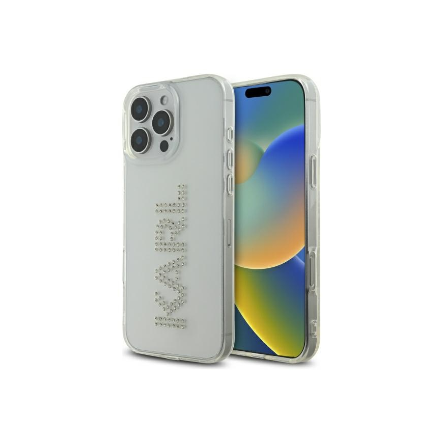 Karl Lagerfeld KLHCP16XHKLSTDCT Apple iPhone 16 Pro Max 6.9" phone case transparent IML Rhinestones Logo – 2