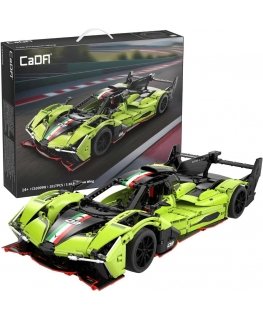 Klocki konstrukcyjne CaDA Samochód 54 cm autko rycssowe green rycssówka Phantom Wing Auto Chassis 1817 parts 1:10