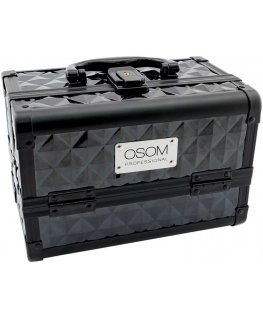 Osom Professional Suitcase Osom DB-096S plastic with aluminum trim, black